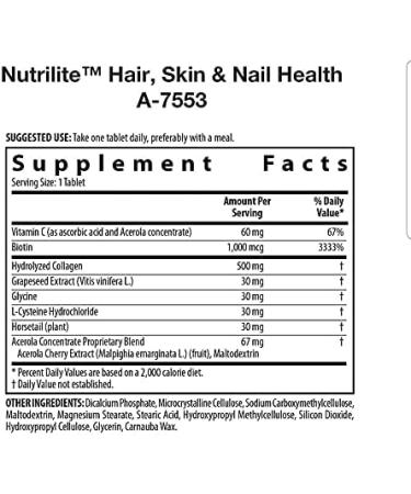 NUTRILITE Hair Skin Nails Complex - 180 Tablets (3 Bottles) - Buy Online on GoSupps.com
