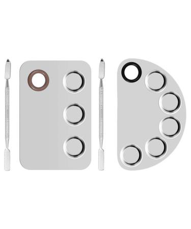 Minkissy 4 pieces of stainless steel palette artists mix cosmetic make-up metal spatula nail art mix from stainless steel metal mixing manicure nail stainless steel spray paint painted