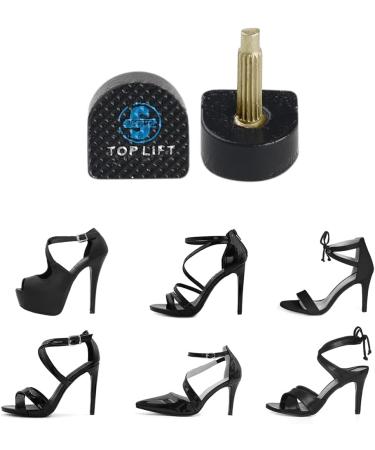 uxcell Ladies High Heel Tips - 4 Pcs Replacement Plastic Shoe Caps | 12mm x 12mm Black - Durable Shoe Accessories - Buy Online on GoSupps.com
