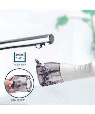 KouRy Water Flosser - Cordless Dental Oral Irrigator 300ml 3 Modes IPX7 Waterproof Rechargeable Teeth Cleaner for Home & Travel - Buy Online on GoSupps.com