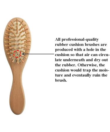 PandaEar Baby Hair Brush and Comb Set | Natural Wooden Hairbrush with Soft Goat Bristles for Newborn, Infant, Toddler, Kids - Buy Online on GoSupps.com