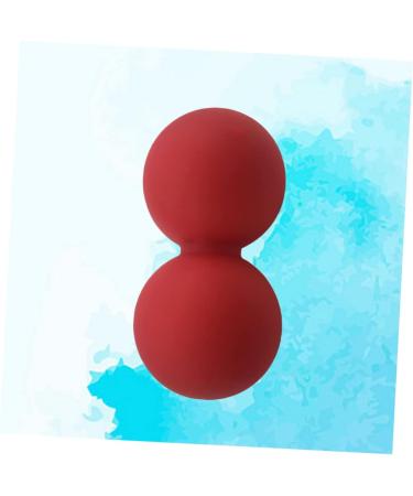 Buy Healvian Peanut Ball - Red Massage & Yoga Fitness Mobility Ball | 12cm x 6.3cm - Perfect for Muscle Relief & Recovery - Buy Online on GoSupps.com