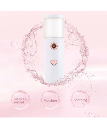 Dajidafu Face Mist Sprayer 30ml Rechargeable Moisturizing Facial Humidifier Portable Atomizer Salon Water Steamer Refillable Mister Pink - Buy Online on GoSupps.com
