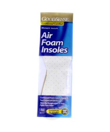Goodsense Women's Air Foam Insoles OSFA Trim to Fit Blue