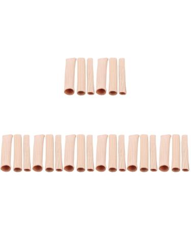 24Pcs Covers Caps Blisters Care Fingers Calluses Pad Guards Cushion Tube Supplies Toe Corns Tubes Nylon Finger Soft Cushions Cuttable Sleeves Breathable for Toes Corn Gel