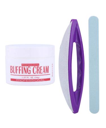 Nail Art Buffing Cream Nail Brush Buffer Nail Buffers Blocks for Nails Manicure Polishing Kit Nail Care Tools Set for Professional Manicure Pedicure Salon