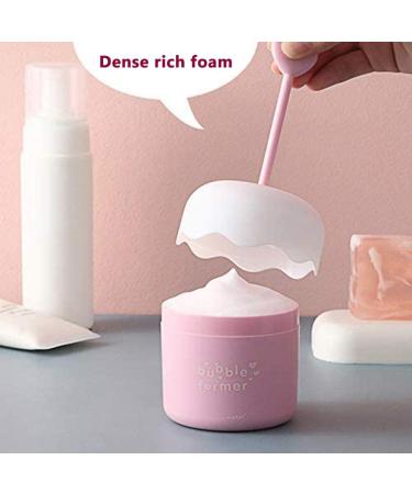 Foam Bubble Maker | Pink Facial Cleanser Foamer Cup | Cute Skin Care Tool for Effortless Cleansing - Buy Online on GoSupps.com