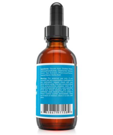 Professional Grade 50% Glycolic Acid Gel Peel with Chamomile & Green Tea - For Acne Scars, Wrinkles, Fine Lines - 1 fl oz - Buy Online on GoSupps.com
