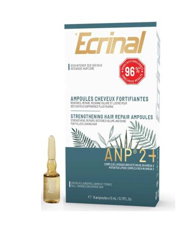 ECRINAL ANP2+ Hair Vials - Highly Concentrated Serum for Hair Loss Prevention and Hair Growth - Revitalizes and Fortifies Hair - Suitable for All Hair Types