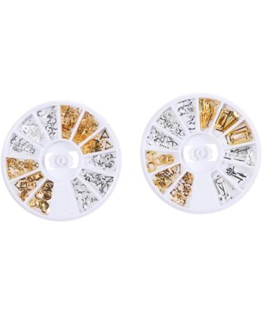 minkissy 6 Boxes DIY Fingernail Patch Manicure Accessories Rhinestones Clay Flower Accessories Bride Appliques Embellishments Nail Decor Gold Decor Rivet Decoration Flash 3d Metal Nail - Buy Online on GoSupps.com