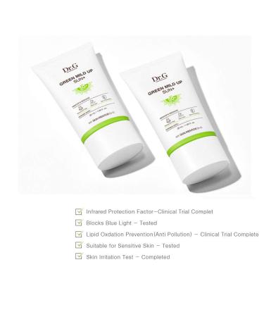 Dr.G Green Mild Up Sun Plus SPF50+ PA++++ 50ml x 2ct / 10ml x 2ct - Fragrance-Free Mineral Sunscreen for Sensitive Skin - Buy Online on GoSupps.com