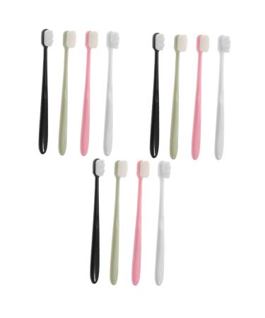 Minkissy 12 pcs soft toothbrush actually travel toothbrush gift ideas gift idea for travelers toothbrush toothbrush set gift lide camping cleaning brush pregnant woman pp