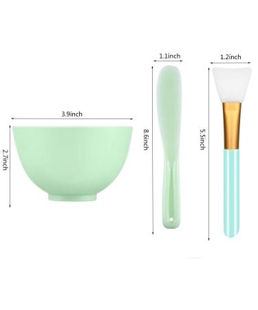 GBSTORE Face Mixing Bowl Set - DIY Facial Masks Mixing Tool Kit with Silicone Bowl, Brushes, and Spatula (Green) - Buy Online on GoSupps.com