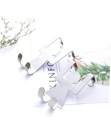 Alipis 4 Pcs Stainless Steel Hooks Cabinet Hooks Door Hook Door Hanger Stainless Steel Door Rag Door Back mediumx2pcs As Shownx2pcs - Buy Online on GoSupps.com