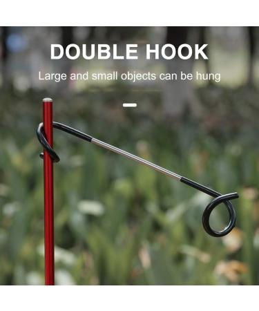 Alnicov 2 Pack Camping Hook Hangers - Durable Lantern & Lamp Hooks for Fishing Camping Traveling | Black Tent Stick Post Hooks - Buy Online on GoSupps.com