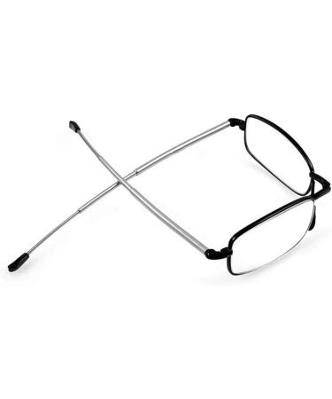 Superior ZRL 2 Pack Foldable Reading Glasses with Mini Flip Top Case | 1.50 Gun Color | Stylish & Portable for Men and Women - Buy Online on GoSupps.com