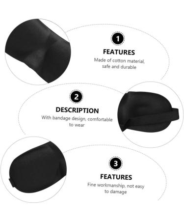 FRCOLOR 5pcs 3D Stereo Eye Masks - Silk & Cotton Sleep Masks for Light Blocking | Travel-Friendly Eye Pillow Covers | Comfortable & Breathable Eye Patches - Buy Online on GoSupps.com