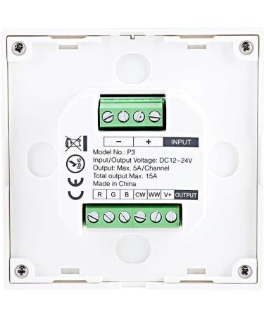 Touch Panel LED Controller for RGB/RGBW/RGB+CCT Color Changing Strip Light | International Shipping Available - Buy Online on GoSupps.com