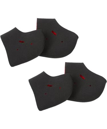FRCOLOR 2 Pairs Warm Socks Silicone Socks moisturizing Socks Silicone Heel Protector Heel Socks Anti-Cracking Socks Heat Socks Foot Protector High Heel Open Toe Socks Gel Heel Cover 11*10cm - Buy Online on GoSupps.com