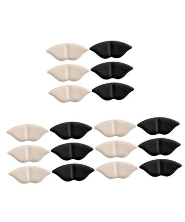 NOLITOY 18 Pairs High Heels Heel Stickers Heel Protector Heel Grips Heel Rubbing Pads Invisible Shoe Pads Heel Slipping Inserts Heel Pads for Women Soft Mouth Women's Sports Shoes Suede