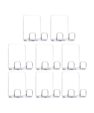 Valink 8 pieces of razor holder shower-rasier holder hook multi-purpose waterproof self-adhesive stainless steel razor holder hook simple installation transparent 8 pieces