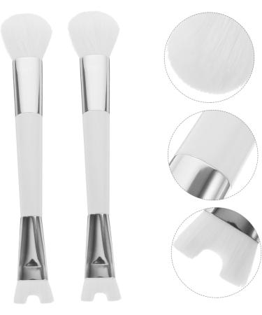 Housoutil Eyeshadow 2pcs Double Head Blush Brush Travel Makeup Beauty Brush Nose Shadow Miss Fluffy Powder Applicator - Buy Online on GoSupps.com