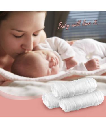 PPOGOO Baby Muslin Washcloths - 10 Pack Natural Cotton Baby Wipes and Face Towels - Buy Online on GoSupps.com