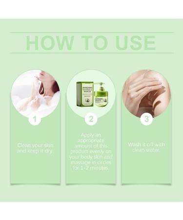 Avocado Tightening Wrinkles Reducing Body Lotion Scrub Cream Age Defying Firmness with Shea Butter Avocado Oil Aloe Vera Extract 100ML/3.38FL.OZ - Buy Online on GoSupps.com