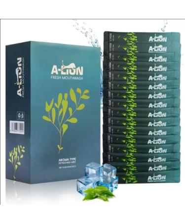 A-LTON Fresh Mouthwash Travel Packets 30 Single-Use Pouches Mint Flavor Alcohol-Free 24-Hour Fresh Breath (1)