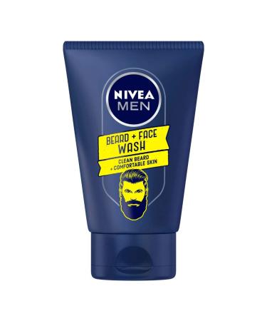 NIVEA Men Beard and Face Wash 100ml 3.38 Fl Oz (Pack of 1) Chamomile