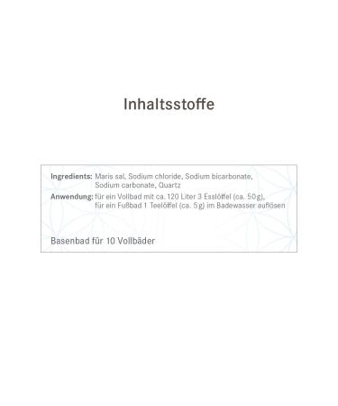 Pascoe Basenbad Vital - Natural Mountain & Sea Salt Bath Soak with Rose Quartz & Mountain Crystal - Fragrance-Free Dye-Free Vegan - 500g for Invigorating & Relaxing Bath Experience - Buy Online on GoSupps.com