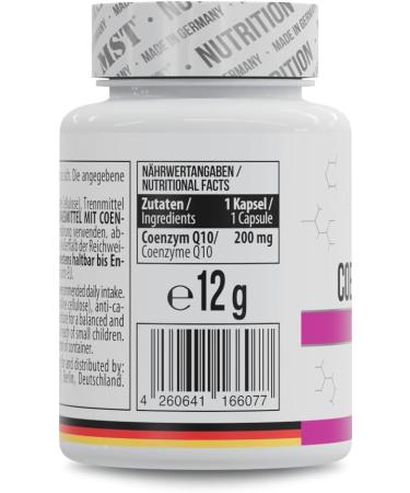 FI Fitness MST Coenzym Q10 200 mg highdose ubiquinone food supplement with 200 mg per capsule for energy production and micronutrient supply quality product Made in Germany 30 30 EU - Buy Online on GoSupps.com