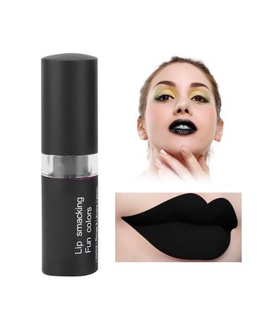 Vampire Matte Lipstick 04# Black - Long-Lasting Glossy Lip Gloss for Halloween Cosplay & Parties | Shop Now! - Buy Online on GoSupps.com