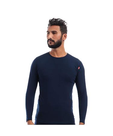 Cottonil Sleeve Under Shirt - Men's Blue