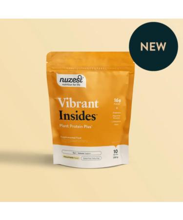 Nuzest Protein Plus Vanilla - Gut Health Digestion & Immune Support | 8.8oz (250g) | Vitamins & Minerals for Vibrant Insides - Buy Online on GoSupps.com