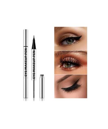 HJOPA 2 in 1 Black Double End Eyeliner Mascara Thick Waterproof Natural Long Lasting Eyelashes  0.04 Ounce (Pack of 1)