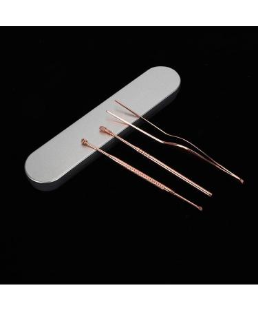3 Pcs Stainless Steel Double-Headed Ear Pick Earwax Removal Kit | Ear Cleansing Tool Set - Buy Online on GoSupps.com