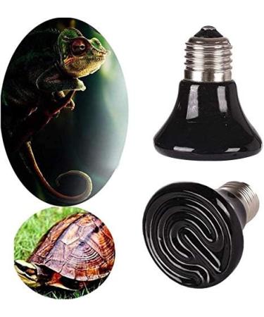 25W 2-Pack Ceramic Heat Lamp Bulb Infrared Reptile Heat Emitter Heater Lamps Bulbs for Pet Brooder Coop Chicken Lizard Bearded Dragon Turtle Snake Aquarium - No Light Emitted No Harm (25W-2PACK) - Buy Online on GoSupps.com
