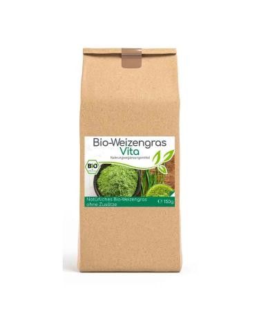 CELLAVITA Vita Organic wheatgrass powder 100 g 100 natural excellent vital substance content superfood sufficient for up to 15 months