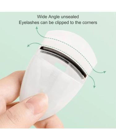 Mini Eyelash Curler Reusable Long Lasting Eyelash Curler Portable Eyelash Curling Clip Cosmetic Beauty Makeup Tools for Women (Color : Green) - Buy Online on GoSupps.com