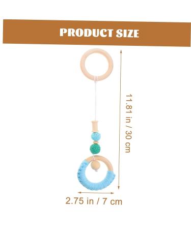 TOYANDONA 4pcs Stroller Yarn Bead Pendant - Woodsy Decor for Newborn Infant Stroller and Crib - Buy Online on GoSupps.com