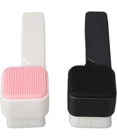 Double Sided Face Wash Brushes Soft Bristles Effective Cleansing Collagen Boost Travel Friendly for Skin Care Exfoliating - Buy Online on GoSupps.com
