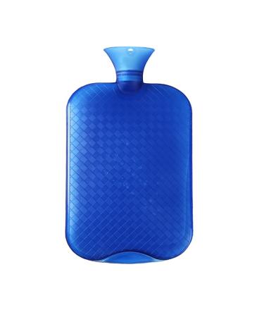 MYAMIA 3L Water Injection PVC Hot Water Bottle Winter Hand Foot Warmer Hot Water Bag-Blue