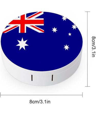 Australia Flag Contact Lens Case - Portable Travel Box with Mirror | Shop Now - Buy Online on GoSupps.com