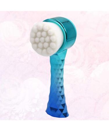 Buy 3D Gradient Blue Facial Exfoliator Brush - Double-Sided Skin Care Tool Pore Cleaner & Massager for Clear Skin - Buy Online on GoSupps.com