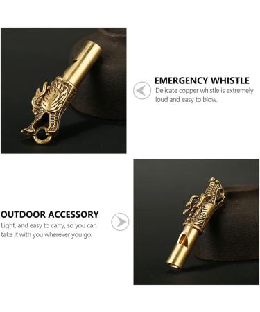 NUOBESTY Dragon Whistle Brass Emergency Survival Keychain 2pcs - Buy Online on GoSupps.com