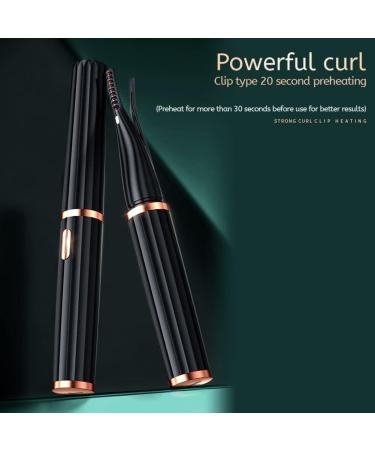 Luejnbogty Heated Eyelash Curler 2 in 1 Clip-Type Eyelash Curler with Comb USB Rechargeable Portable Electric Eyelash Curler Easy Install - Buy Online on GoSupps.com