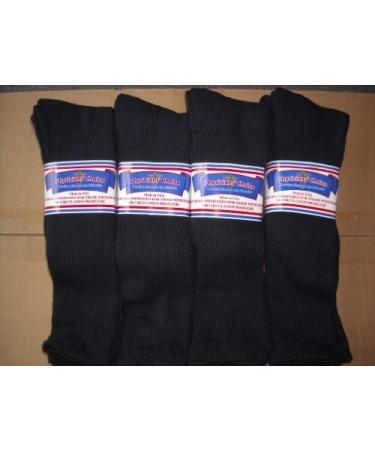 OVER THE CALF DIABETIC SOCKS SIZE13-15 COLOR black USA 12 PAIR PHYSICIANS CHOICE by Physician's Choice