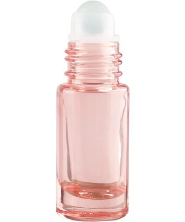 Tianzd 5ml Pink Glass Roller Bottles - 5 Pack with Gold Screw Cap - Essential Oil Roll-On Bottles with Funnel & Pipettes for Easy Filling - Buy Online on GoSupps.com