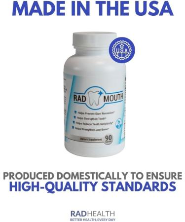 Rad Mouth: Prevent Gum Recession Strengthen Teeth & Reduce Sensitivity - Shop Internationally - Buy Online on GoSupps.com